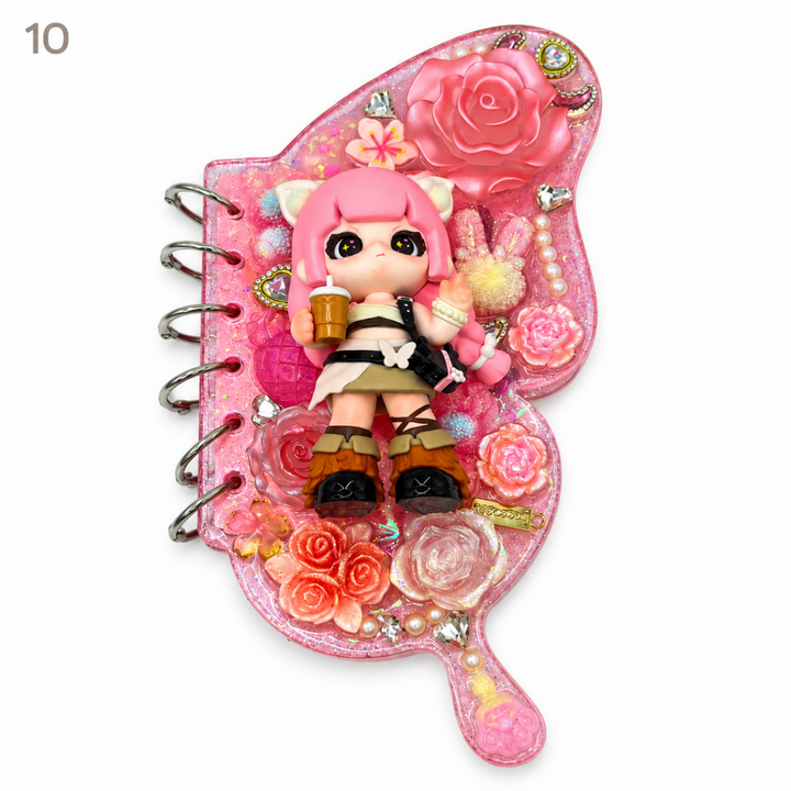 Kosbling In Stock- Butterfly Resin Notebook - kosbling-ready-to-ship
