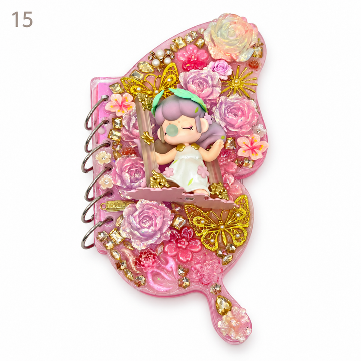 Kosbling In Stock- Butterfly Resin Notebook - kosbling-ready-to-ship