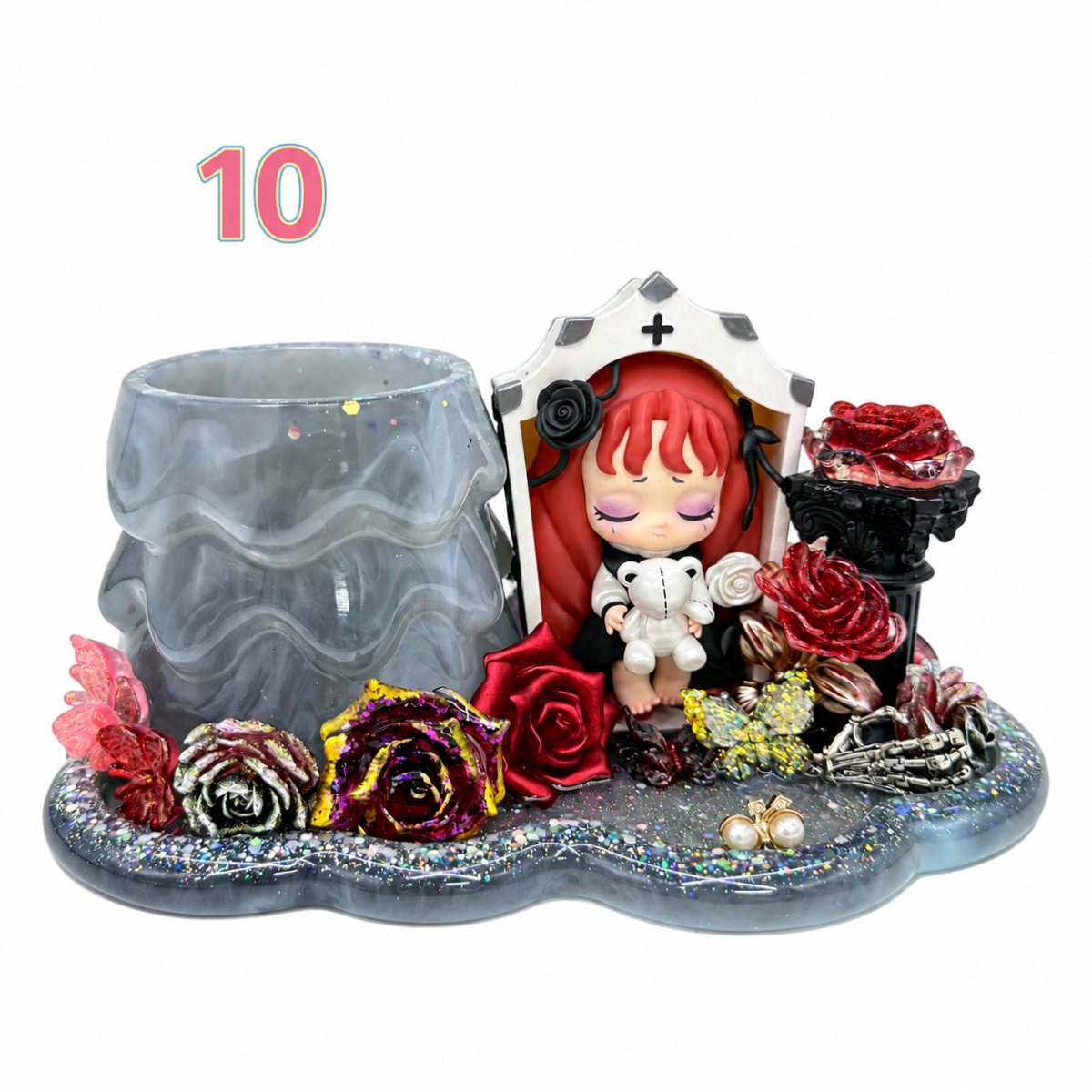 Kosbling In Stock- Epoxy resin pen holder - kosbling-ready-to-ship