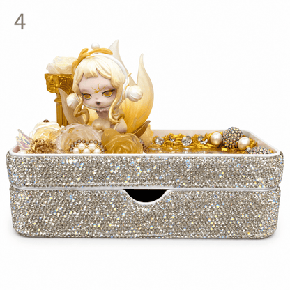 Kosbling In Stock- Rhinestone-Embellished Entryway Storage Box - kosbling-ready-to-ship