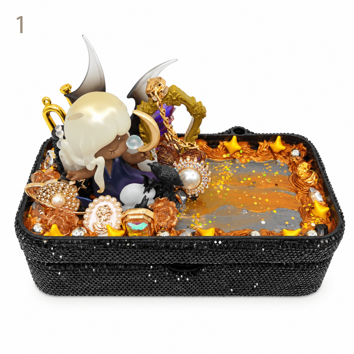 Kosbling In Stock- Rhinestone-Embellished Entryway Storage Box - kosbling-ready-to-ship