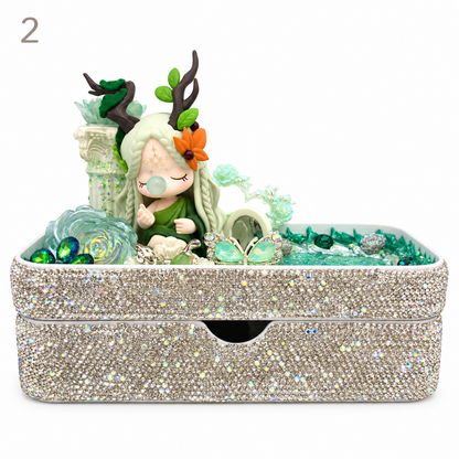 Kosbling In Stock- Rhinestone-Embellished Entryway Storage Box - kosbling-ready-to-ship