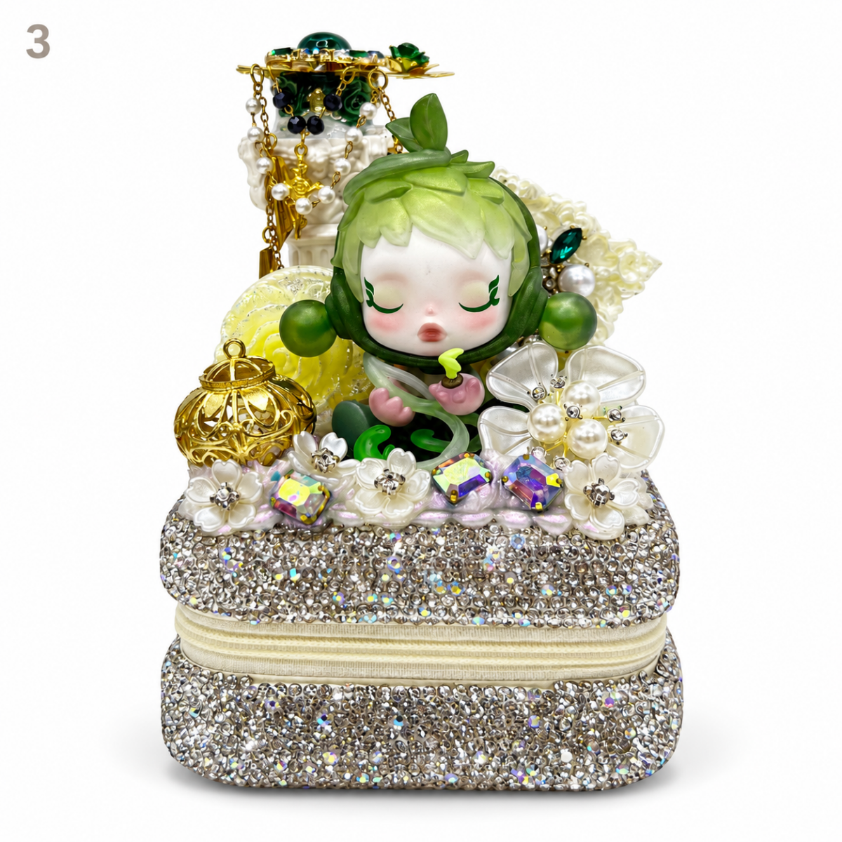 Kosbling In Stock- Rhinestone-encrusted jewelry box - kosbling-ready-to-ship