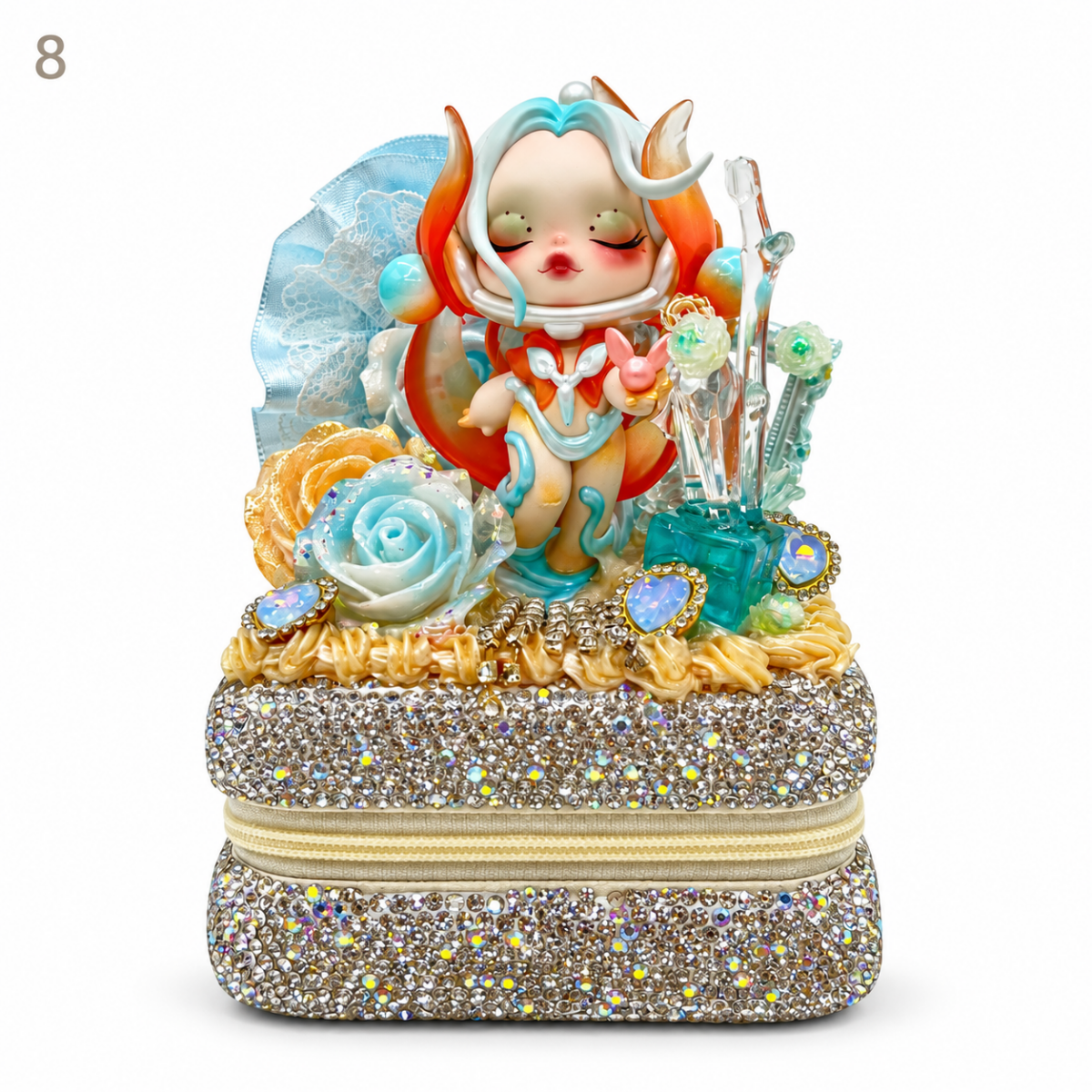 Kosbling In Stock- Rhinestone-encrusted jewelry box - kosbling-ready-to-ship