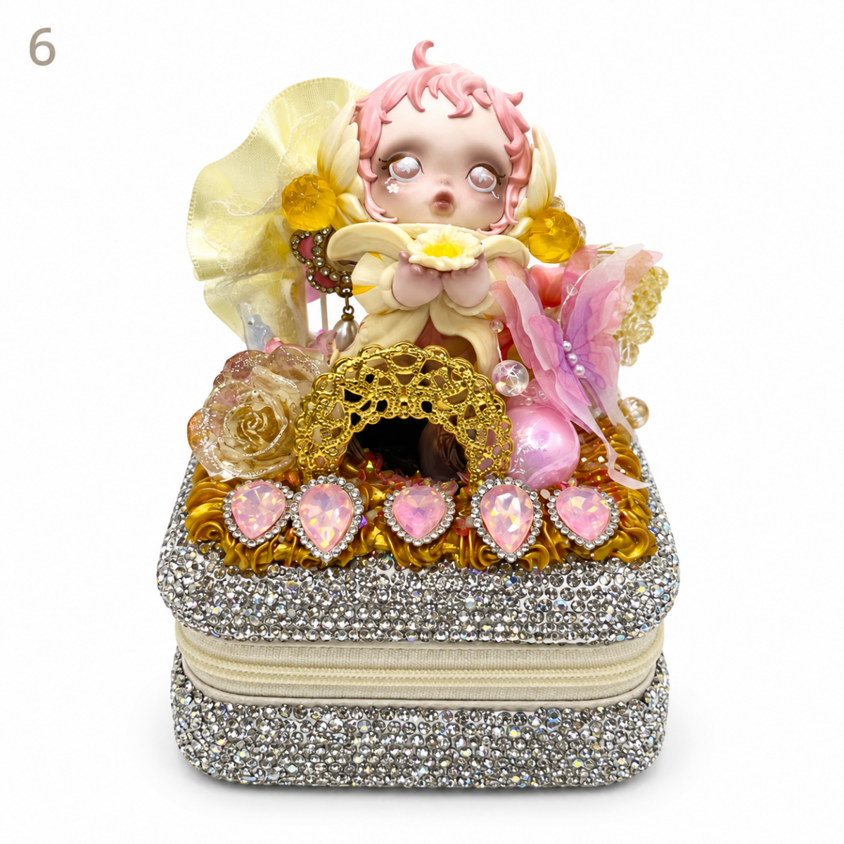 Kosbling In Stock- Rhinestone-encrusted jewelry box - kosbling-ready-to-ship