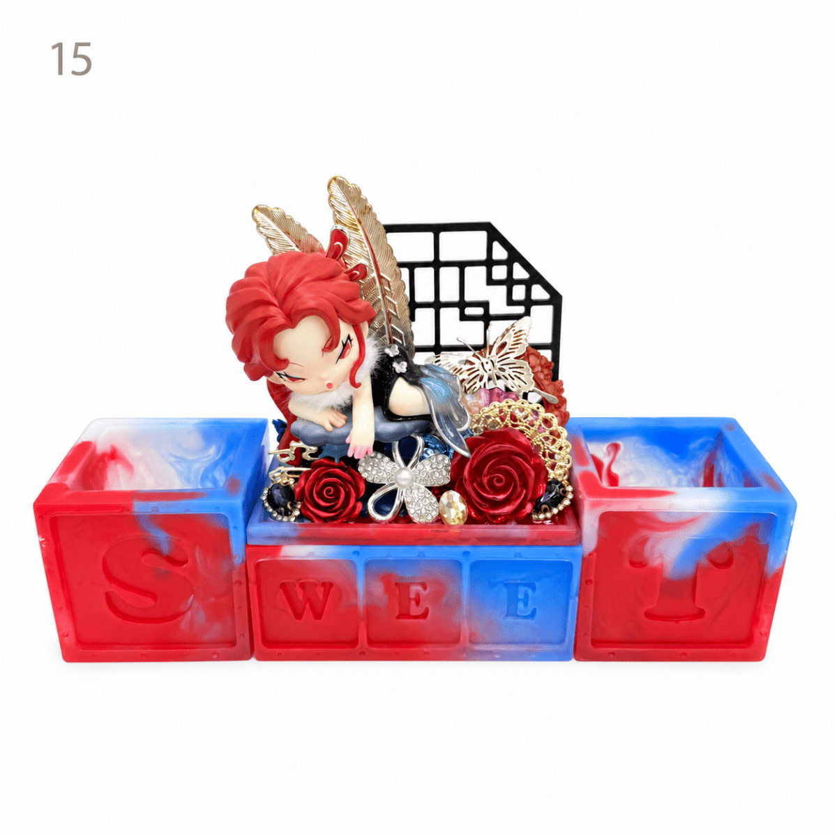 Kosbling In Stock- SWEET Resin Pen Holder - kosbling-ready-to-ship