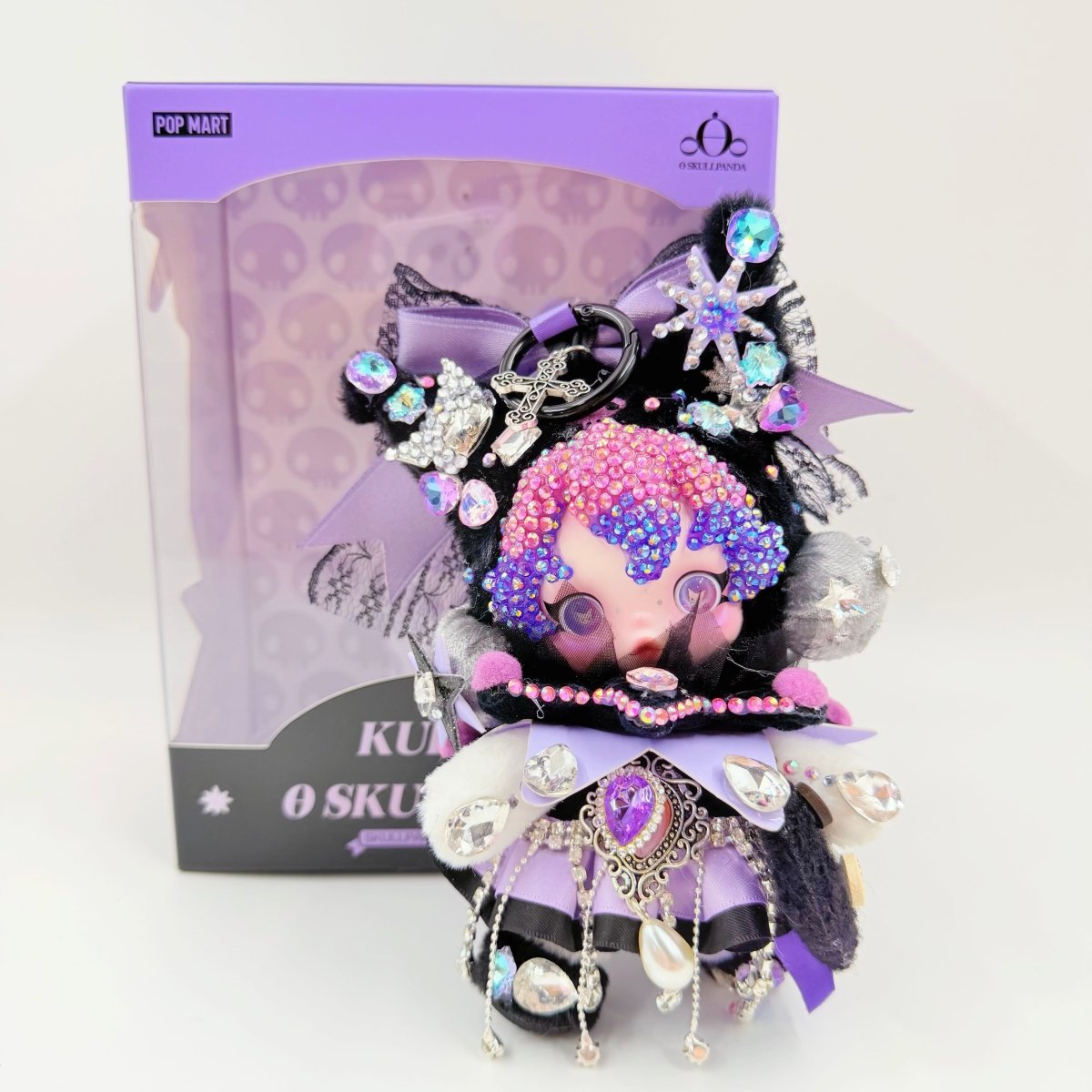 Kuromi * Skull Panda Handmade Diamond Plush Doll - kosbling-ready-to-ship