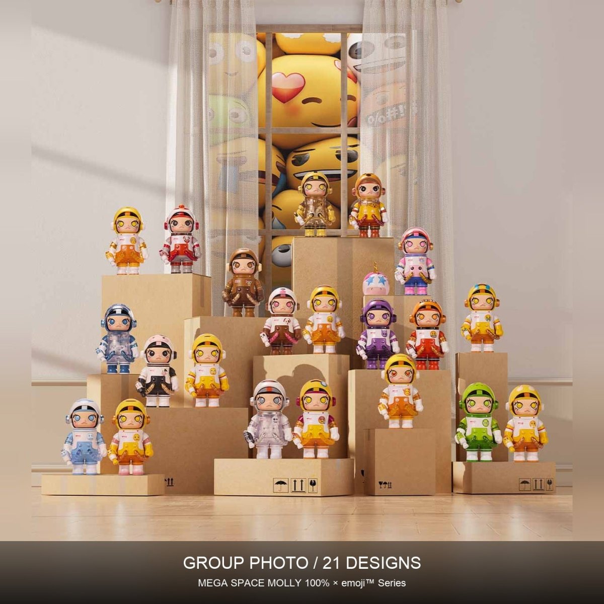 MEGA SPACE MOLLY 100% × emoji ™ Series - kosbling-ip-molly