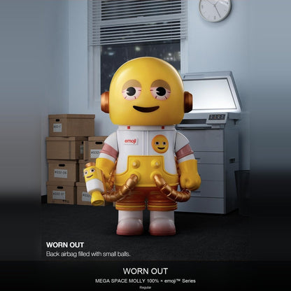 MEGA SPACE MOLLY 100% × emoji ™ Series - kosbling-ip-molly
