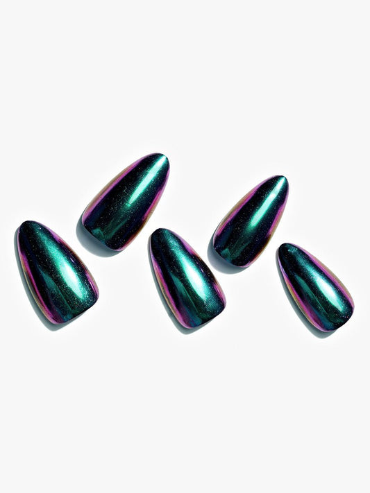 Mystic Green — Handmade Nails - kosbling-kb-design-reference