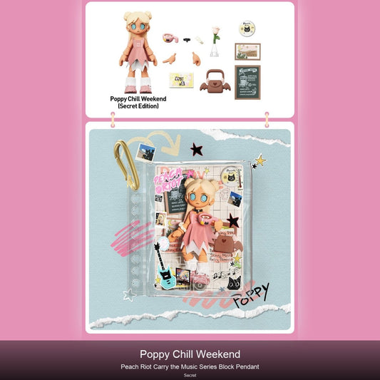 Peach Riot-Carry the Music Series Block Pendant - kosbling-ip-peach-riot