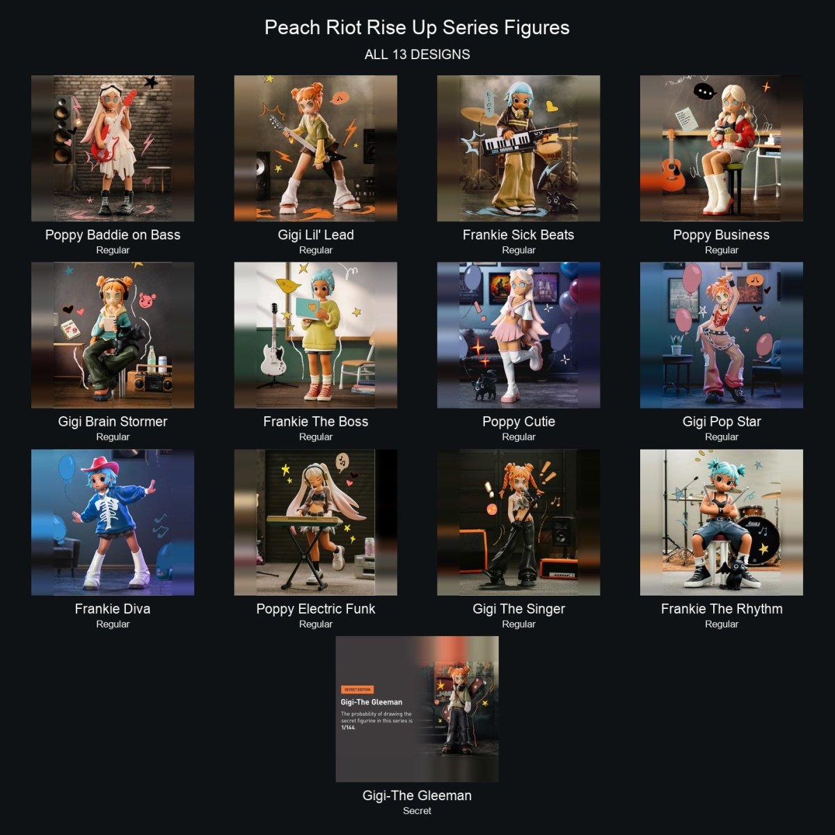 Peach Riot-Rise Up Series Figures - kosbling-ip-peach-riot