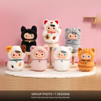 PUCKY-Roly-Poly Kitty Series-Vinyl Plush Blind Box - kosbling-ip-pucky