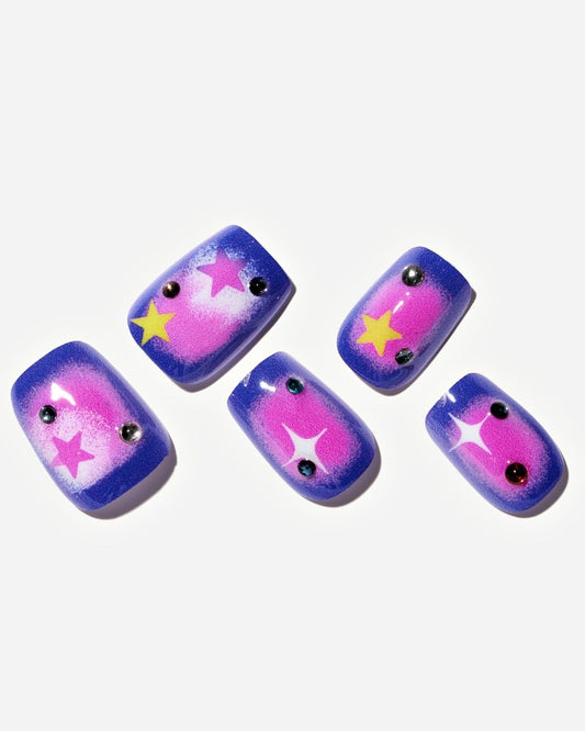 Purple Nova — Handmade Nails - kosbling-kb-design-reference