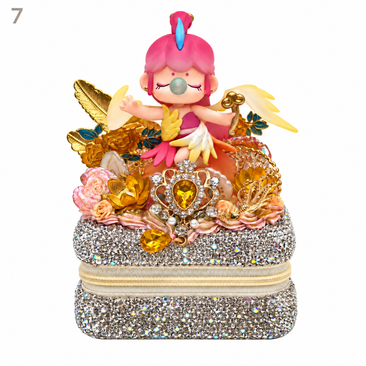 Rhinestone-Decorated Jewelry Box - kosbling-ready-to-ship