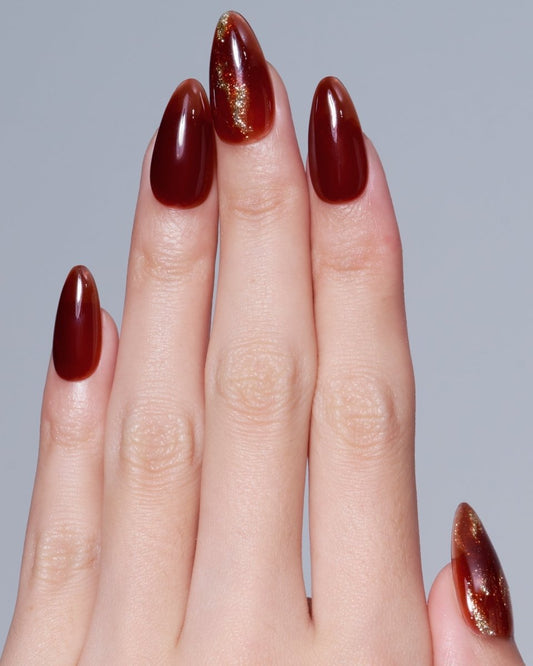 Rich Tawny — Handmade Nails - kosbling-kb-design-reference