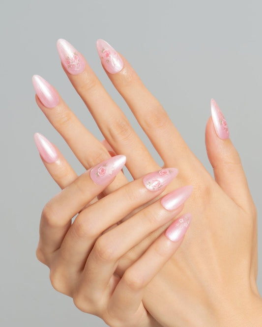 Soft Rose — Handmade Nails - kosbling-kb-design-reference