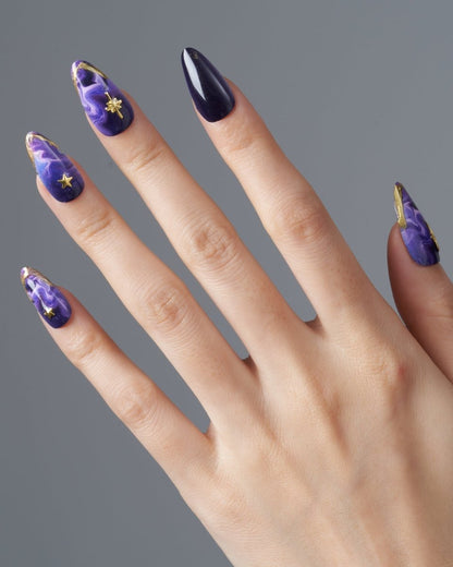 Starry Veil — Handmade Nails - kosbling-kb-design-reference