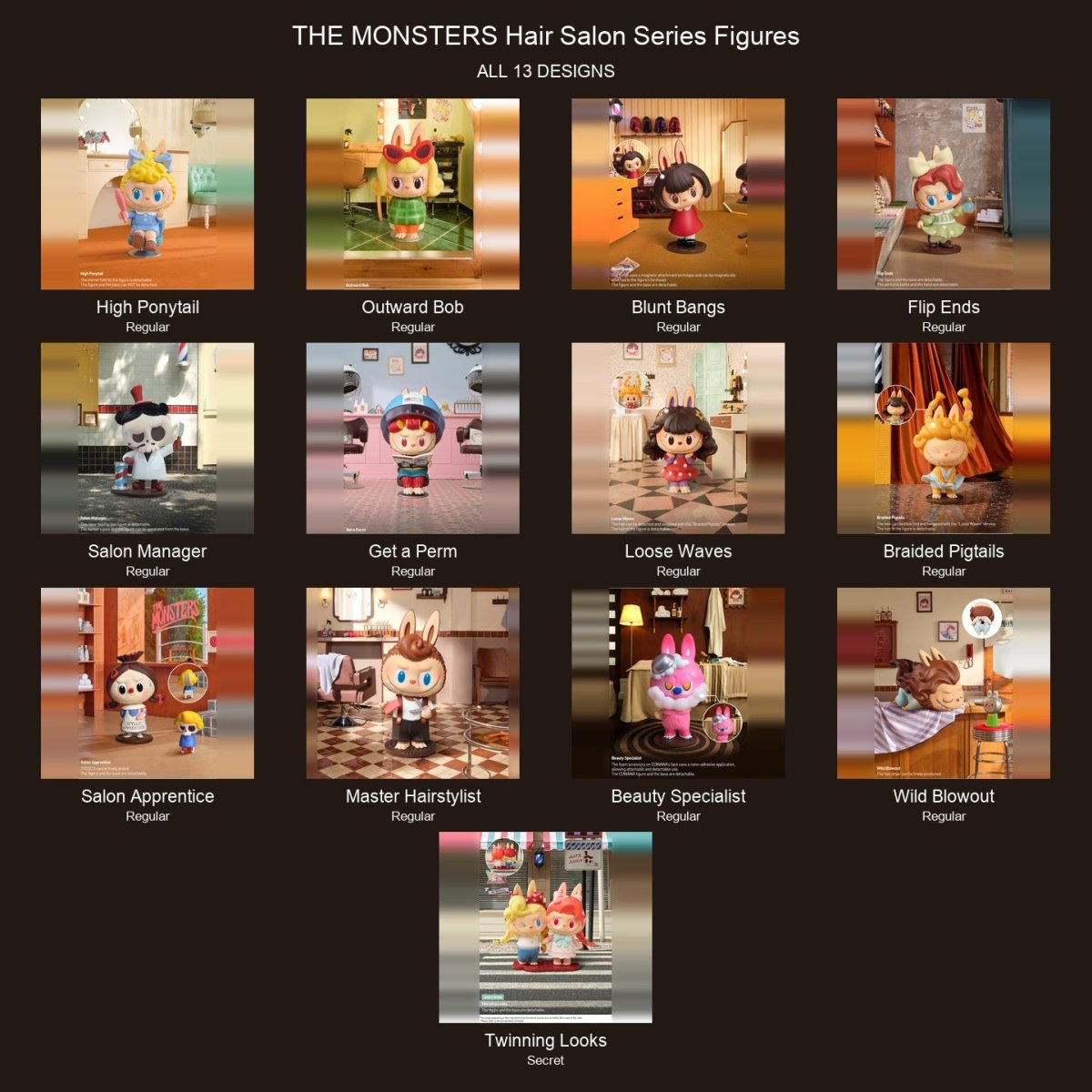 The Labubu Monsters-Hair Salon Series Figures - kosbling-ip-labubu