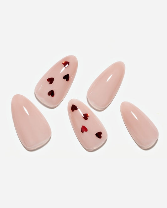 Timid Affection — Handmade Nails - kosbling-kb-design-reference