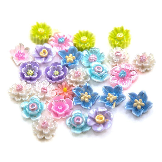 Kosbling Pastel Flowers Garden Mix Nail Charms - Kosbling-Elegant