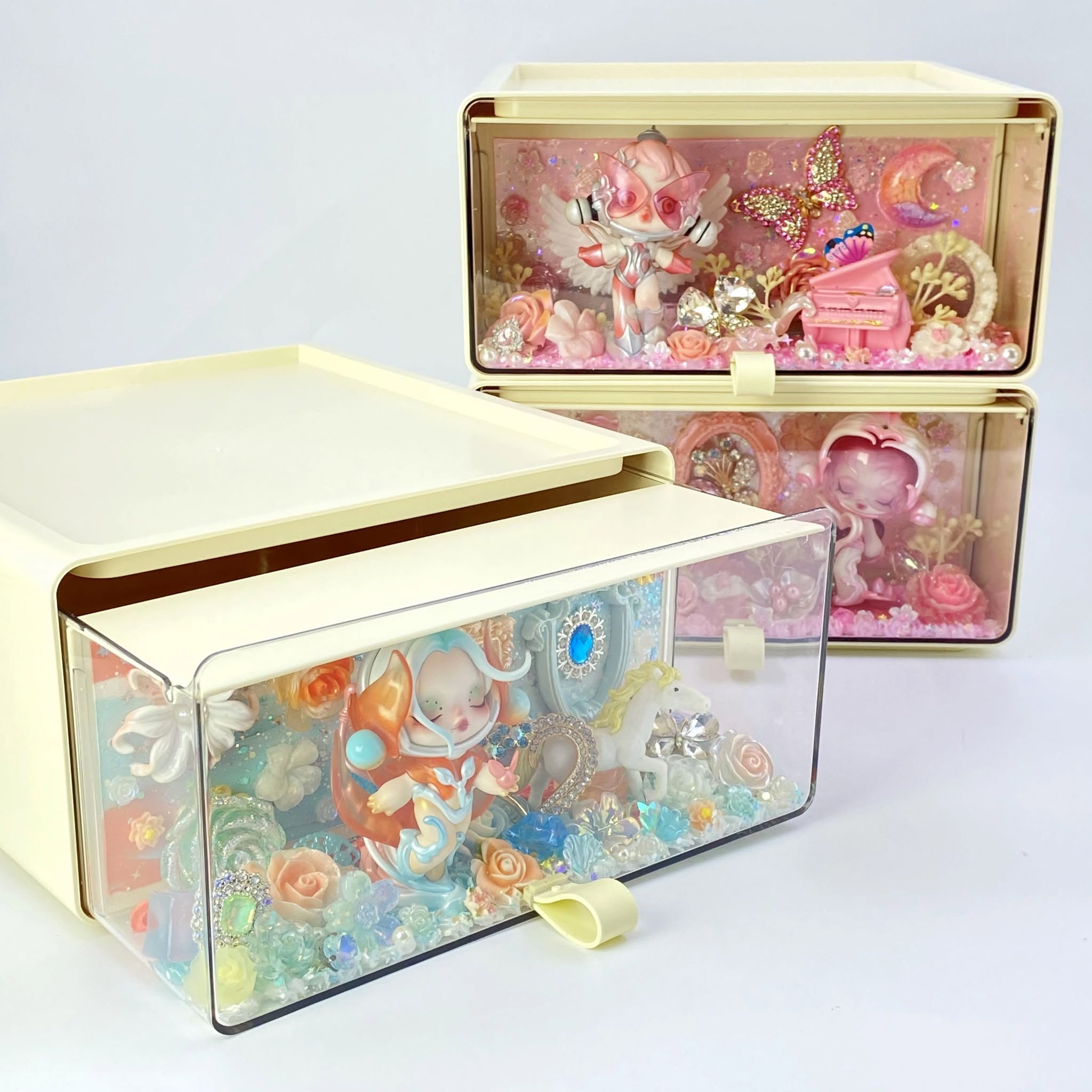 One-of-a-kind handmade Kosbling storage piece
